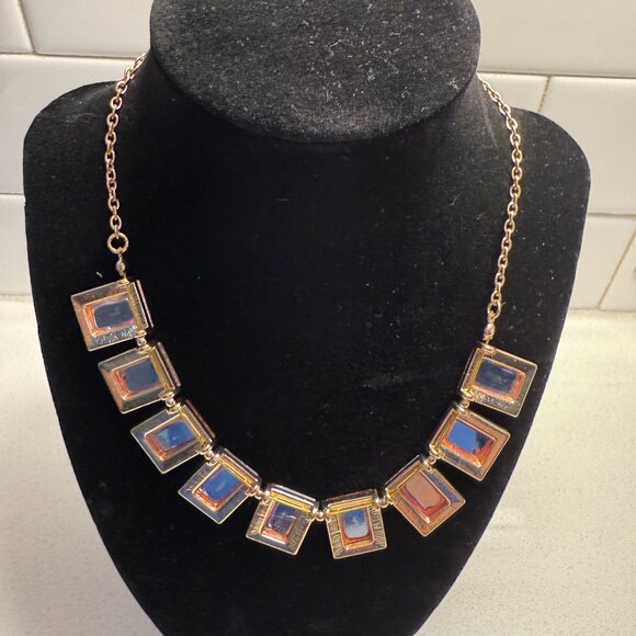 CHARMING CHARLIE Orange Princess Fringe Necklace - Picture 3 of 3